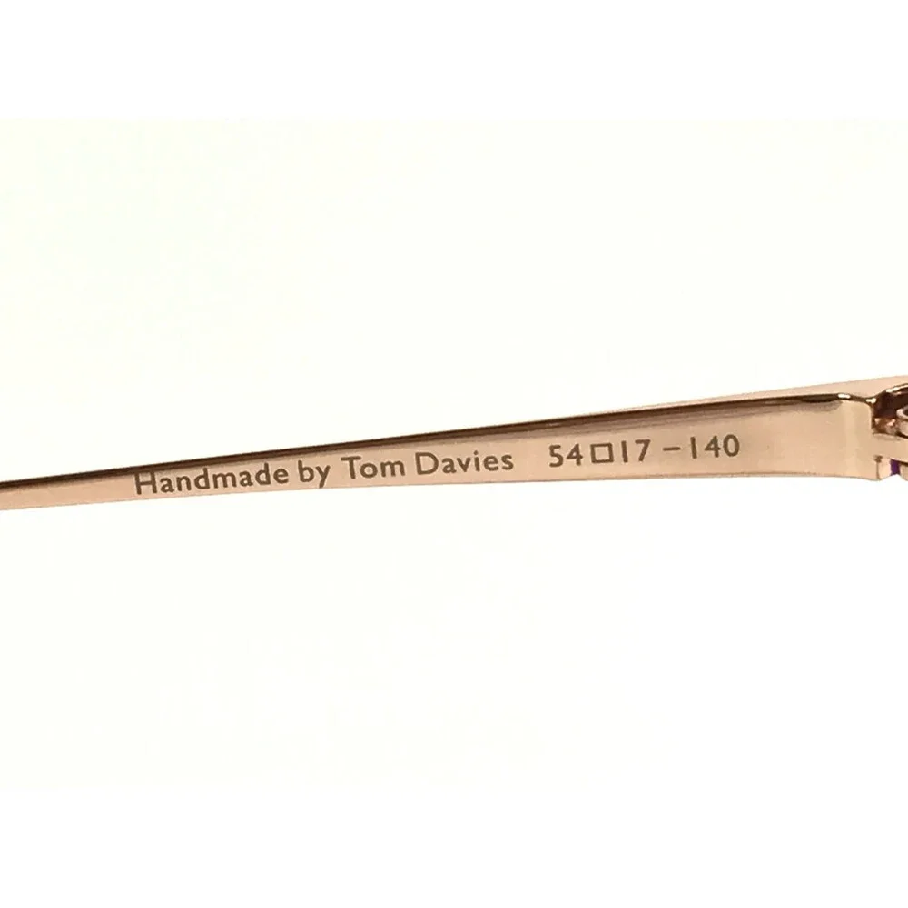 Tom Davies Eyeglasses Frames TD783 Col. 2356 Shiny Purple Rose Gold 54-17-140